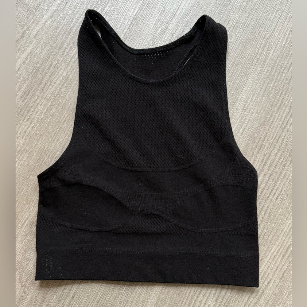 Free People Movement Black Mesh Sports Bra Size Small